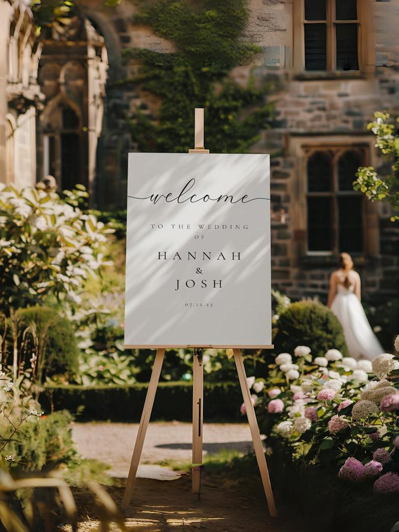 Elegant Wedding Welcome Board